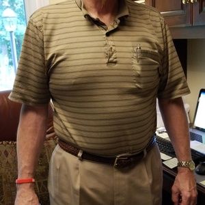 Mens Saddle Bresd Polo Shirt